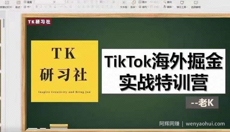 TK研习社·TikTok海外掘金实操特训营：运营实操，变现賺米【视频课程】
