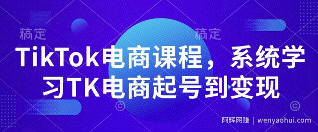 TikTok电商课程，​系统学习TK电商起号到变现