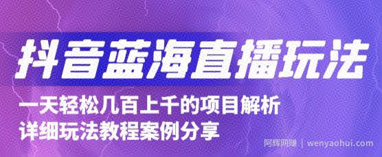 抖音最新蓝海直播玩法，3分钟赚30元，一天轻松1000+，只要你去直播就行【详细玩法教程】