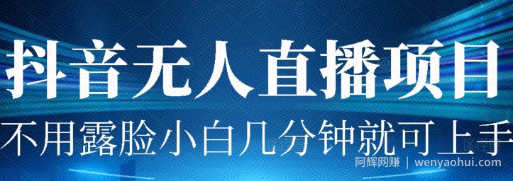 外面割1980的抖音无人直播项目实操