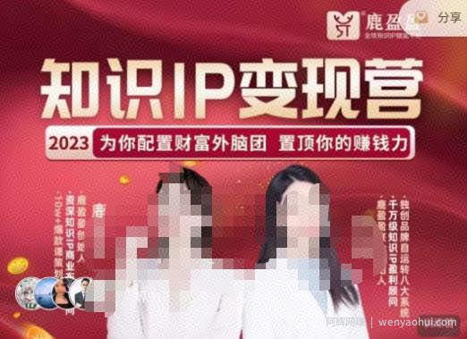 鹿盈盈-知识IP变现实操营，​普通人可复制的知识产品落地实操课，​带你打通知识IP变现底层逻辑