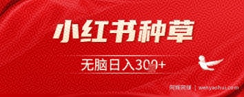 小红书种草，一台手机即可，无脑日入3张