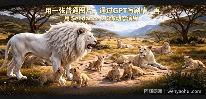 用一张普通图片，通过GPT写剧情，再用Seedance 2.0做动态演绎，居然能生成迪士尼风格搞笑动画