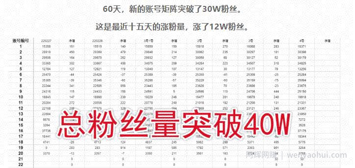 倪叶明·蓝海公众号矩阵项目训练营，0粉冷启动，公众号矩阵账号粉丝突破30w