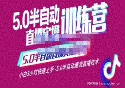 蚂蚁·5.0半自动直播2345心法，小白3小时快速上手，5.0半自动爆流直播技术