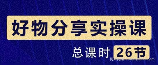 大木好物分享短视频运营实操班：一部手机从零到一带货实操賺米（26节课时）