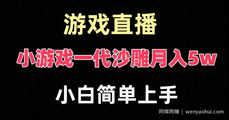 玩小游戏一代沙雕月入5w，爆裂变现，快速拿结果，高级保姆式教学【揭秘】
