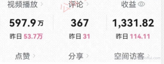 新平台分成计划收益爆炸玩法，10分钟1条原创视频，单条作品收益500+？
