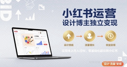 小红书运营设计博主独立变现，实现线上月入过W，零基础也能玩转小红书