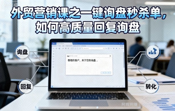 外贸营销课之一键询盘秒杀单，如何高质量回复询盘