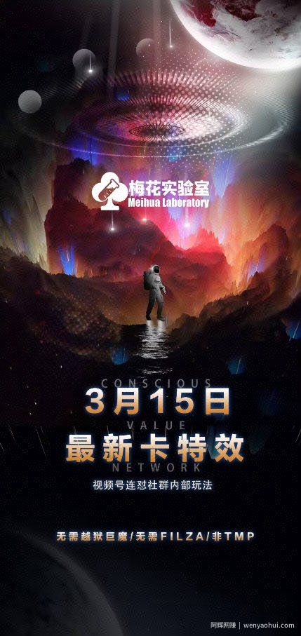 梅花实验室视频号连怼玩法-3月15日最新卡特效技术(无需越狱、巨魔、tmp)