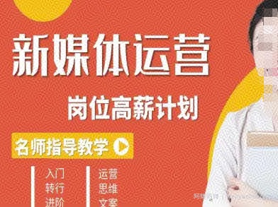 新媒体运营高薪升核培养计划，入门-转行-进阶