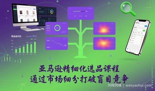 亚马逊精细化选品课程，通过市场细分打破盲目竞争
