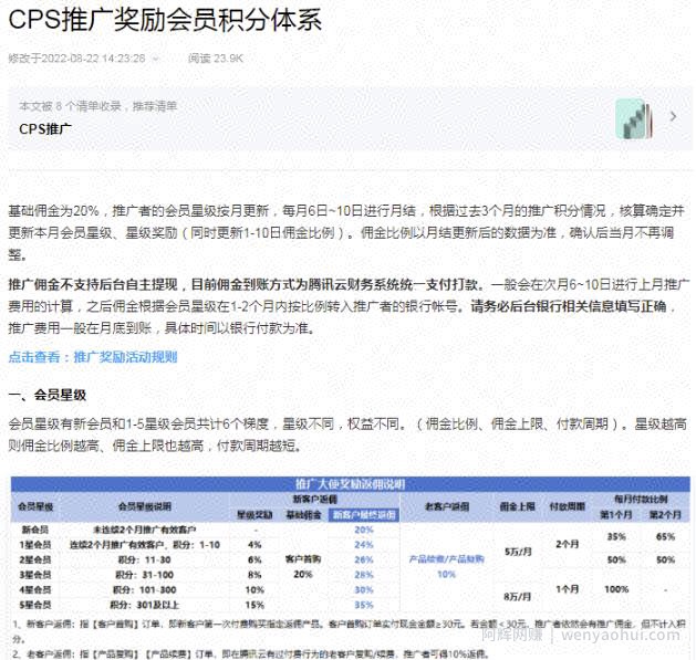 背靠腾讯云的CPS賺米项目，正规长期可做！