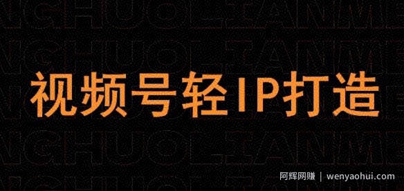视频号线上课程，视频号轻IP打造