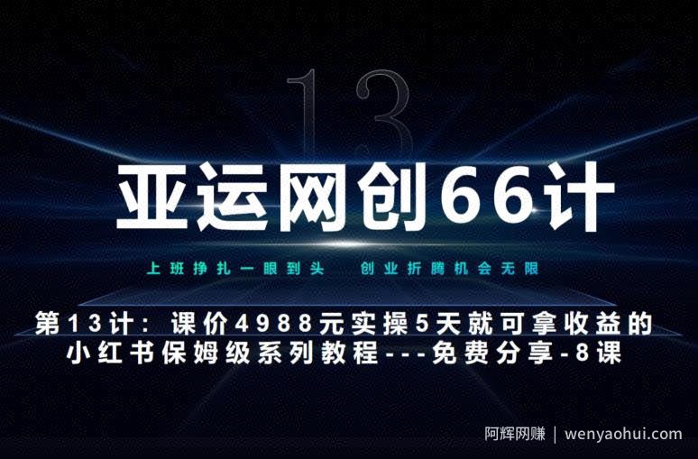 亚运网创66计第13计：小红书实战系列，只需5天即可完全上手-系列10节课第8课--秘笈3式建立专属爆款选题库--高杠杆+嚼碎喂嘴里